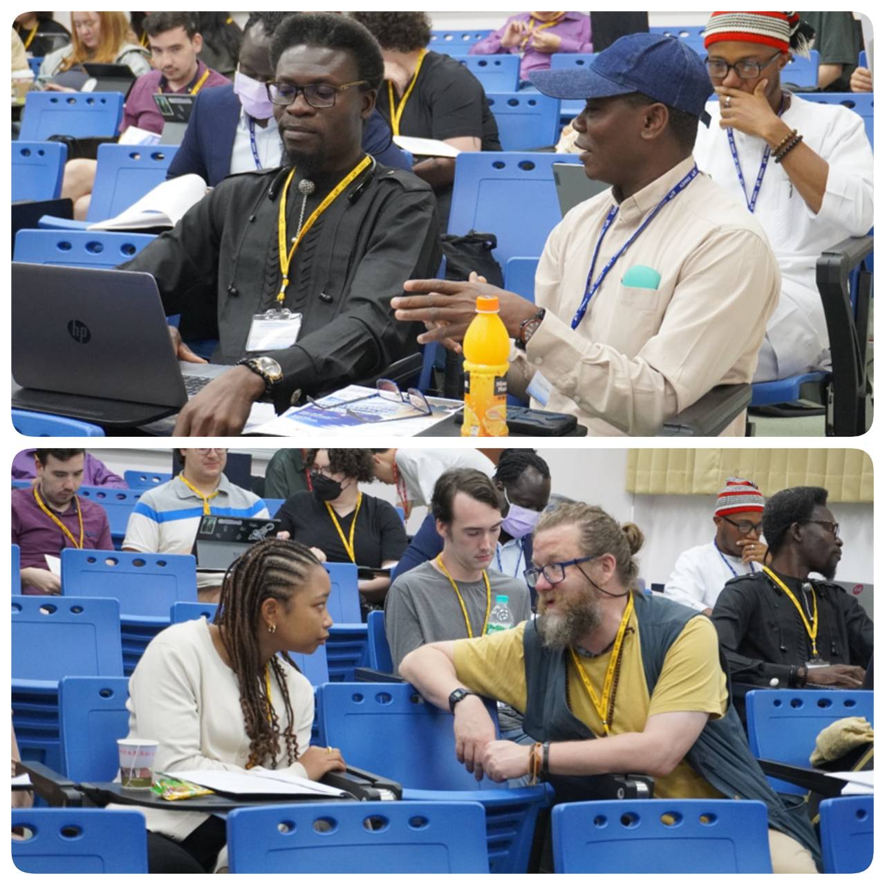 Scenes from the conference discussions